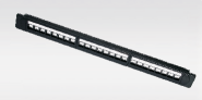 1U UTP 24Port C5E patch panel with cable wwwment & LED Light