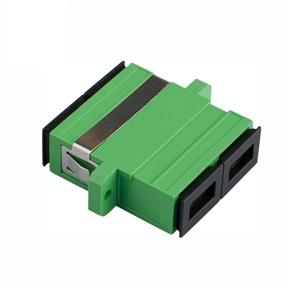 CA Duplex Fiber Optical Coupler Adapter Connector Green