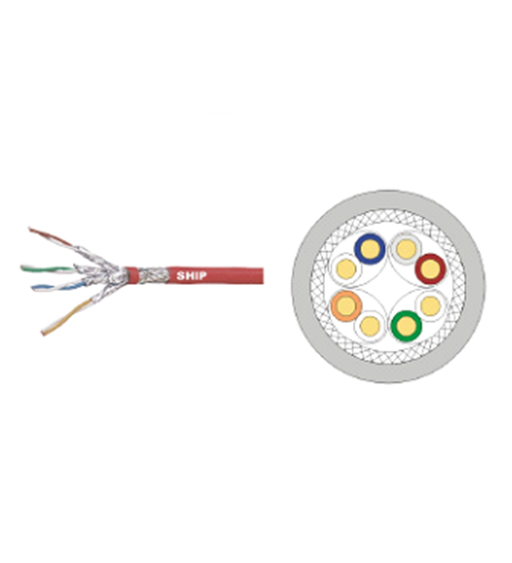 S/FTP CAT7 shielded PIMF twisted 4 pairs cable