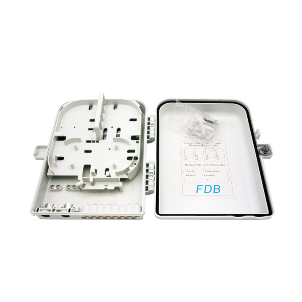 4 Core FTTH Fiber Distribution Box, 4 Port Fiber Distribution Box Splitter Box, E2000 Adapters