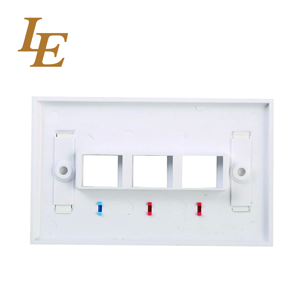 Standard 3 Port Single Gang Faceplate With Id Window
