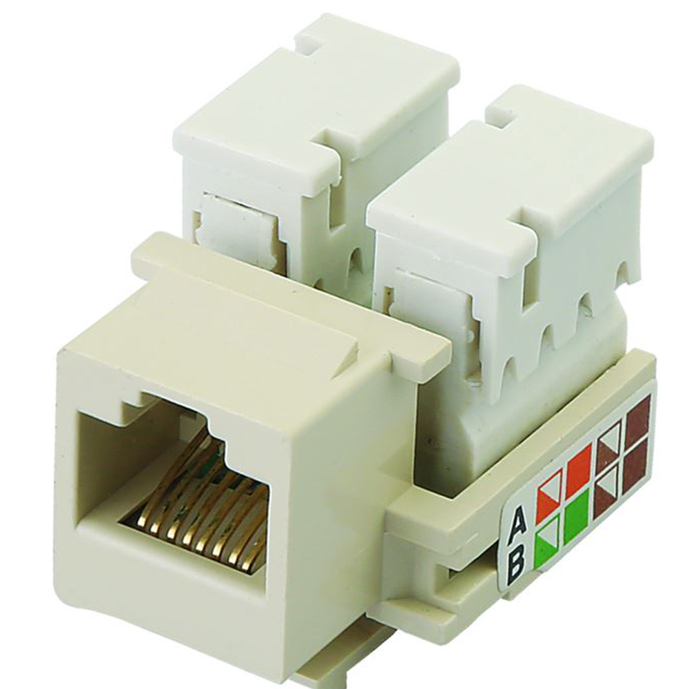 K005-C5E CAT5E UTP 90°110 IDC Keystone Jack