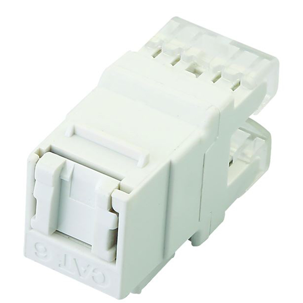 K009D-C6 CAT6 UTP 180°Dual IDC With Shutter Keystone Jack