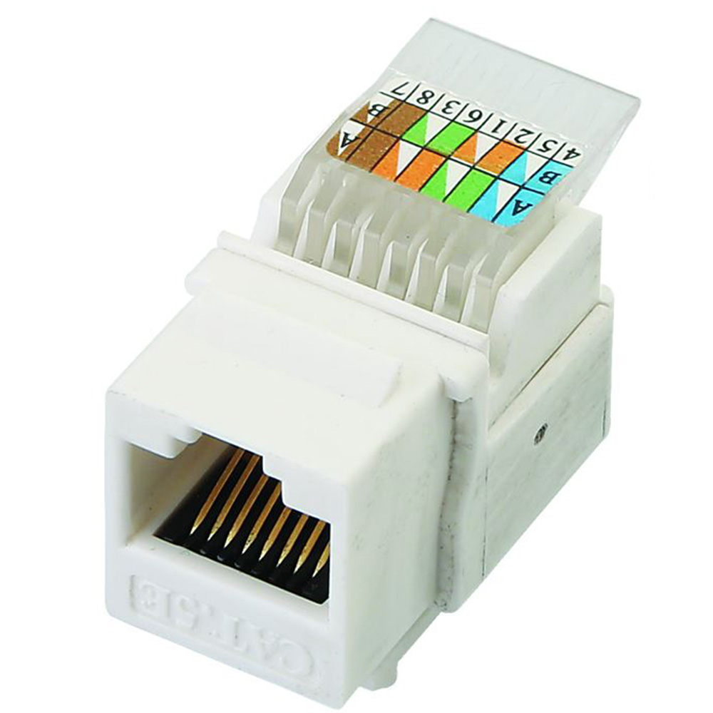 K020-C5E Cat5E UTP 90°110 IDC Keystone Jack