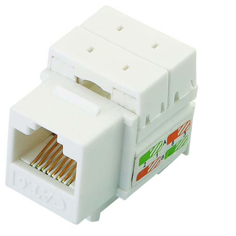 K022-C5E CAT5E UTP 90° Dual IDC with Cable Holder