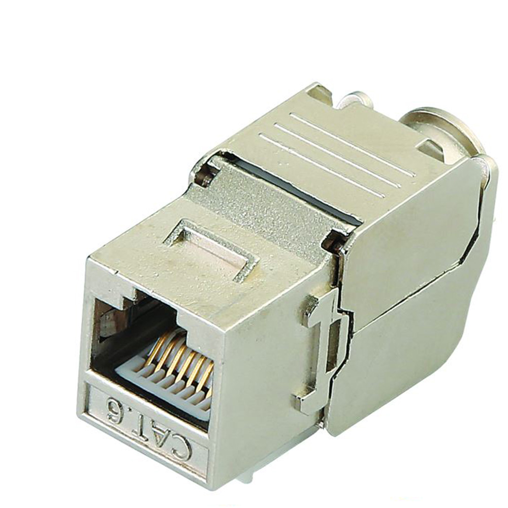 K055S-C6 CAT6 FTP 180° Toolless Keystone Jack