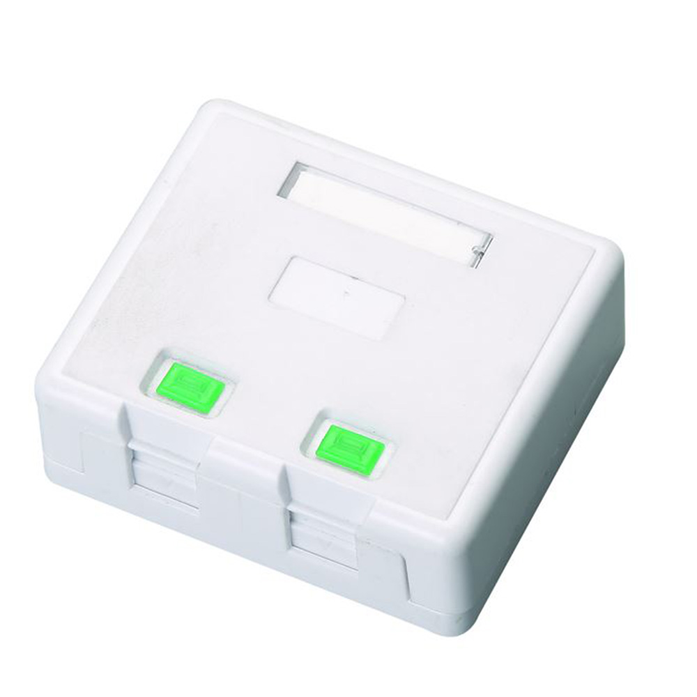 RJ45 Cat6 UTP Surface Mount keystone jack box