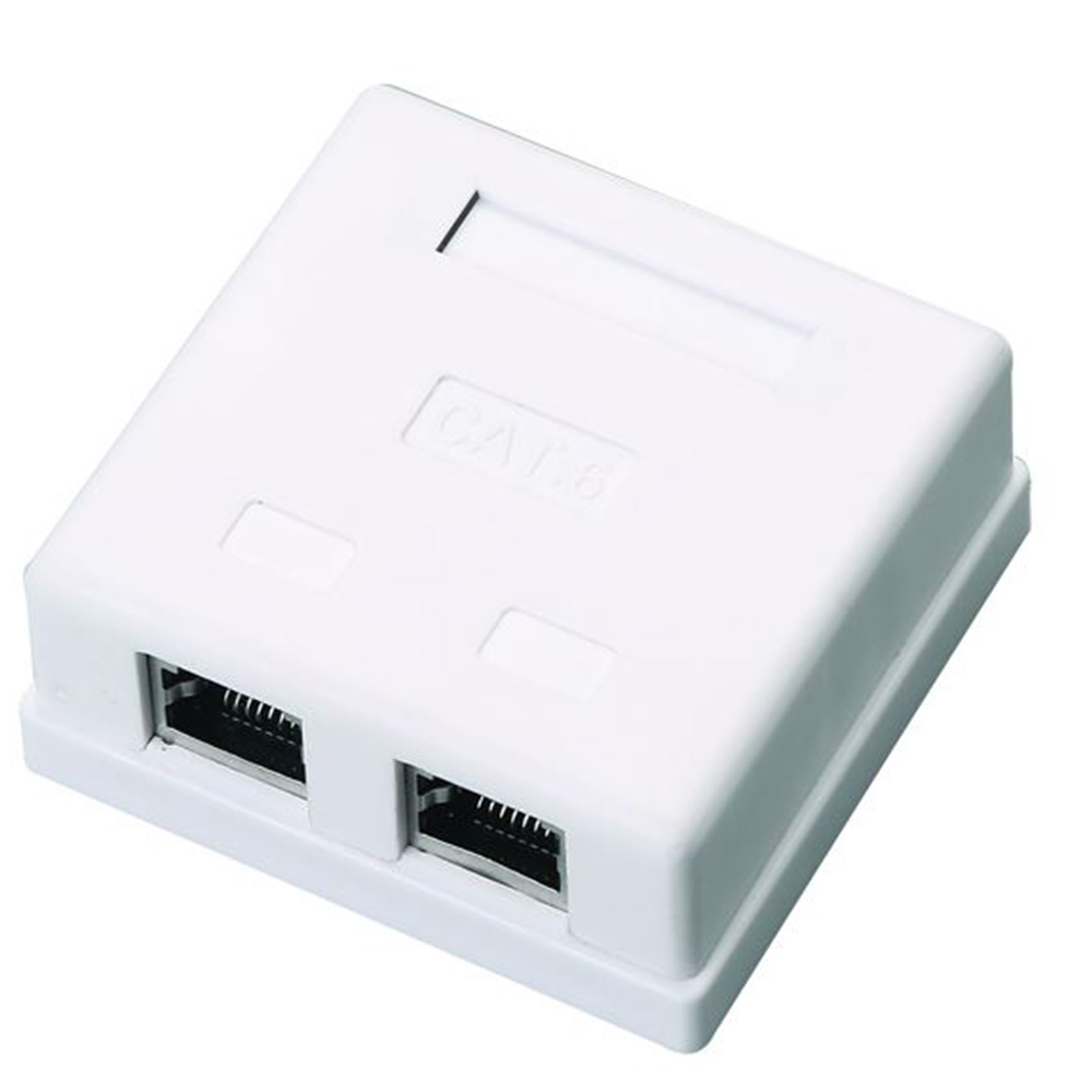 Rohs Certificated Rj45 Utp Abs Network Faceplate Socket For Office
