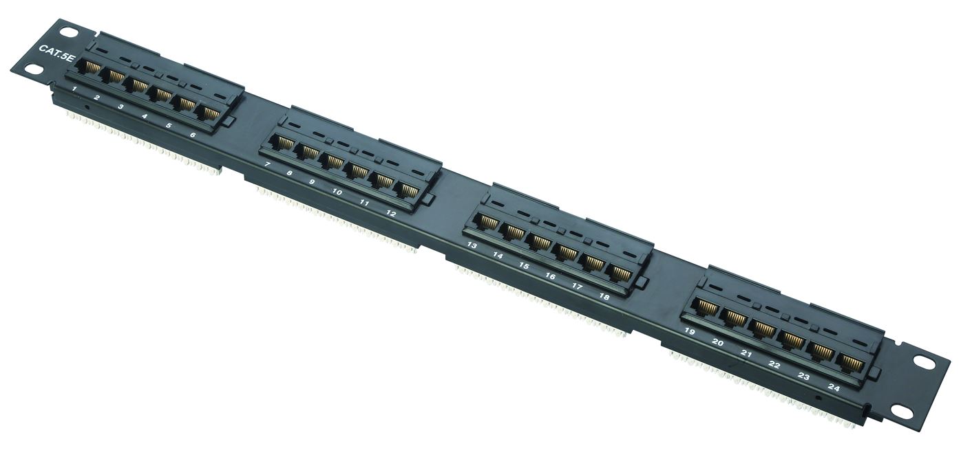 1U UTP 24Port C5E patch panel