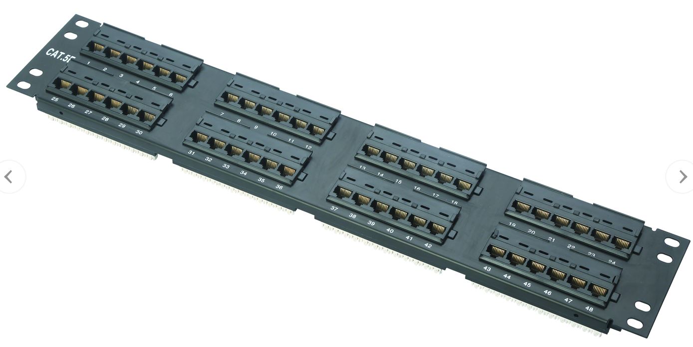 2U UTP 48Port C5E patch panel