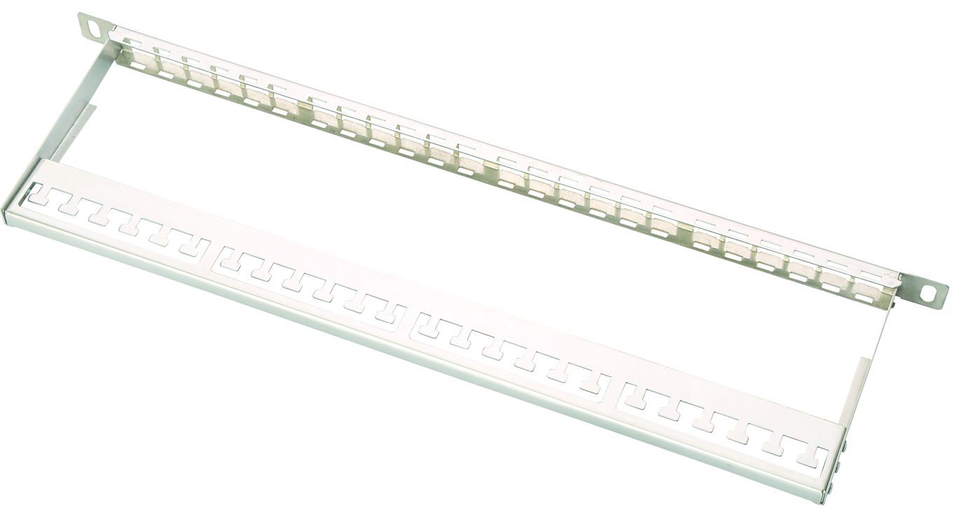 1U UTP 24Port blank patch panel with cable
