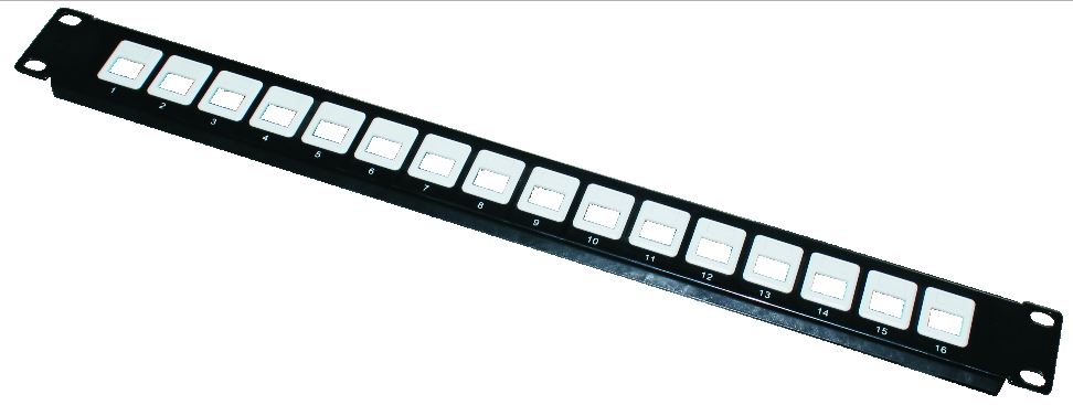 1U UTP 16Port blank patch panel