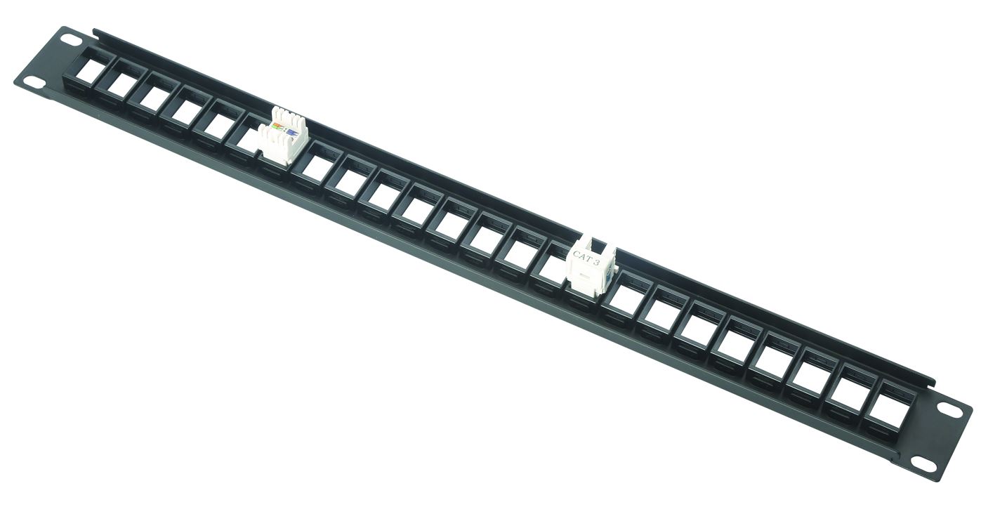 1U UTP 24Port blank patch panel