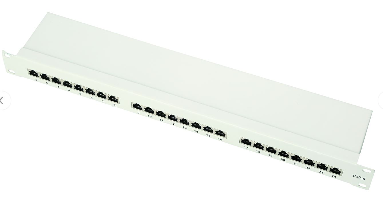 1U FTP 24Port C6 patch panel with cable
