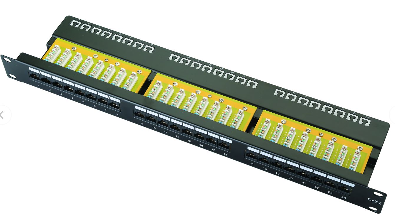 1U UTP 24Port C6 patch panel