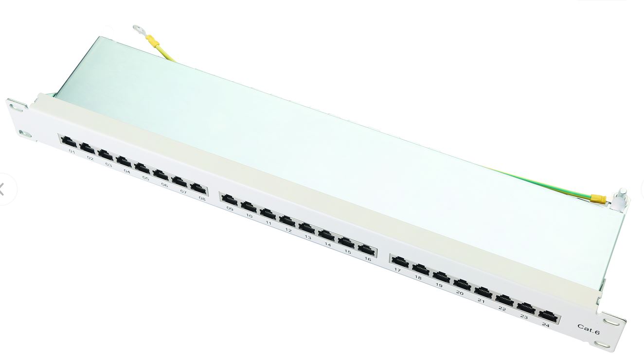 1U FTP 24Port C6 patch panel with cable