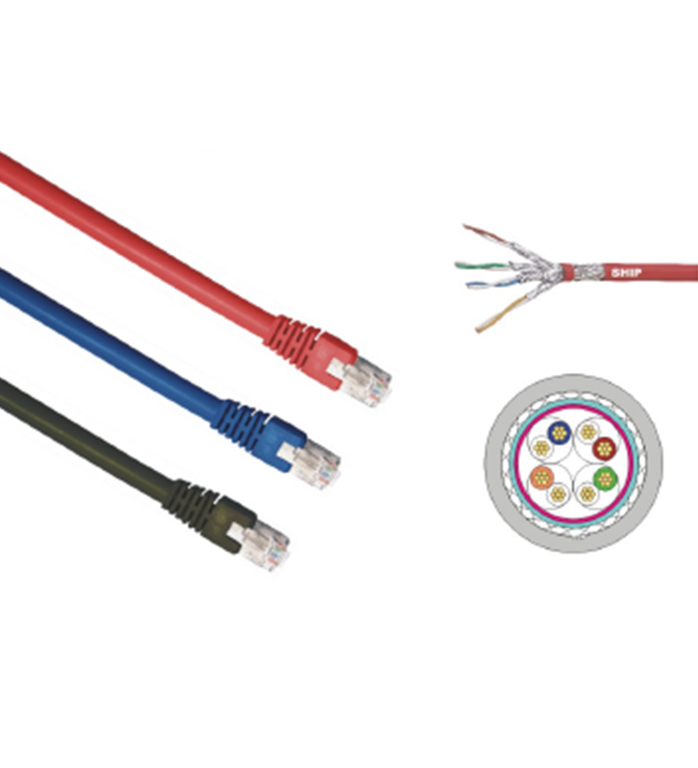 S/FTP twisted 4 pairs CAT6A Patch Cable