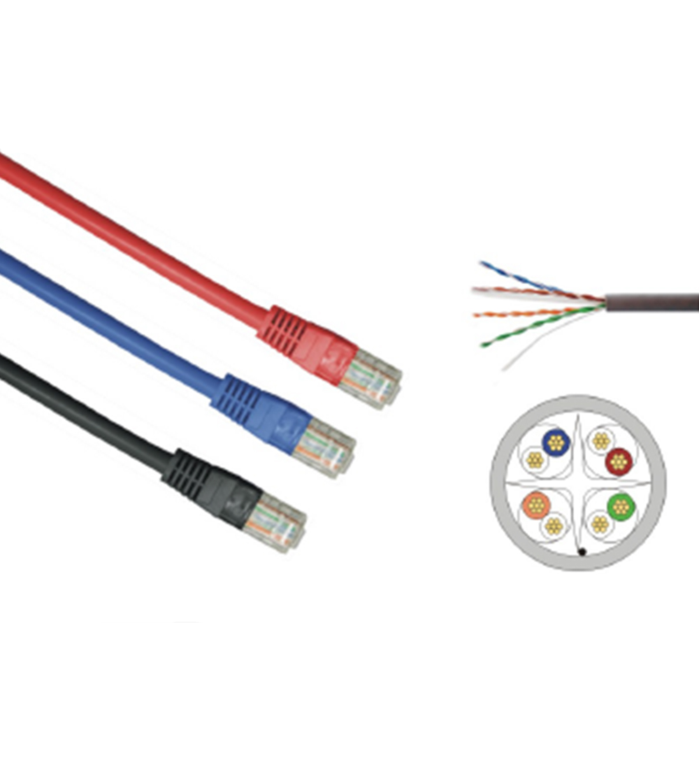 U/UTP unshielded twisted 4 pairs CAT6 Patch Cable