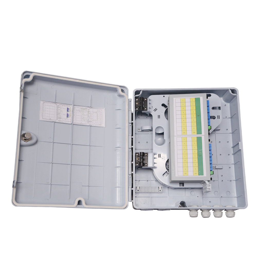 32 Ports Fibre Optic Cable Termination Boxes , Waterproof Distribution Box For FTTX