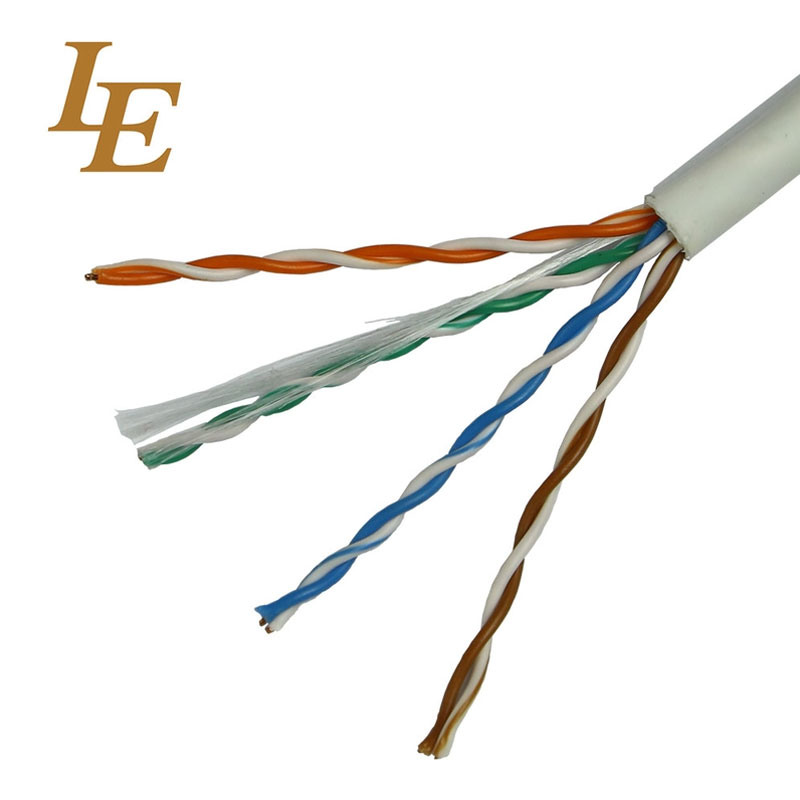 U/FTP CAT5e shielded twisted 4 pairs cable(solid)